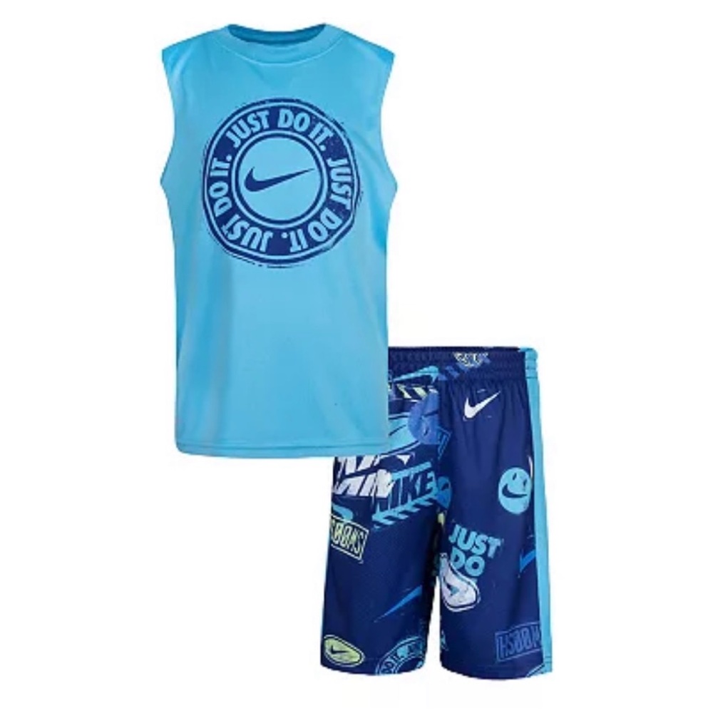 Boys Nike Dri-FIT Muscle Tank & Mesh Shorts Set